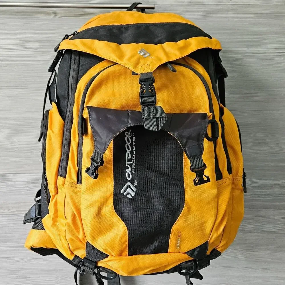 Outdoor Products Gama 8.0 Hiking Backpack Gorpcore Yellow/Black 39L Vintage Rare